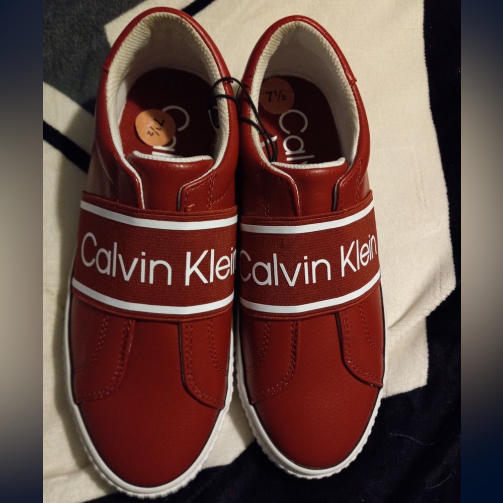 Calvin Klein Oxford Leather Women Shoes . Size 7.5 Brand New …. Very Nice